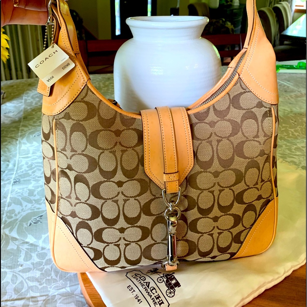 Coach Signature large hobo bag
